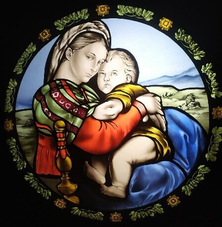 immagine vetrata arte sacra